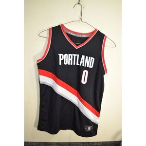 Fanatics Portland Trail Blazers Damian Lillard 0 Jersey Youth BOYS L Black NBA
